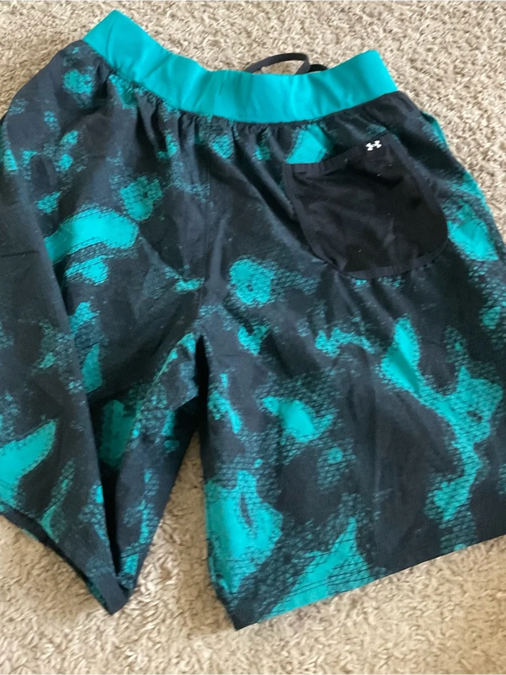 Under Armour Project Rock Woven Printed Shorts Mens L 8